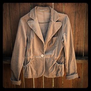 Beige corduroy jacket by Refuge.